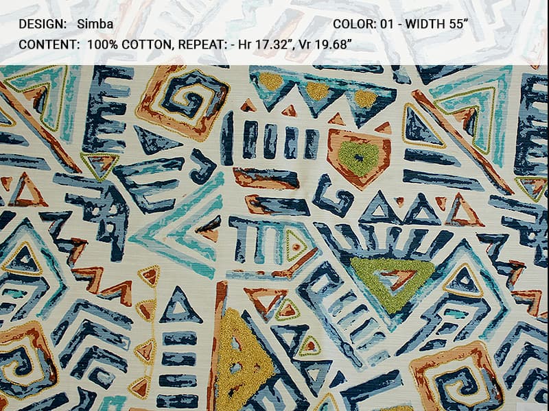 SIMBA fabric in Design Simba - Catania Silks