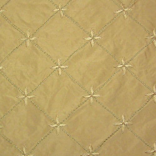 STAR EMBROIDERY fabric in Color Surya - Catania Silks
