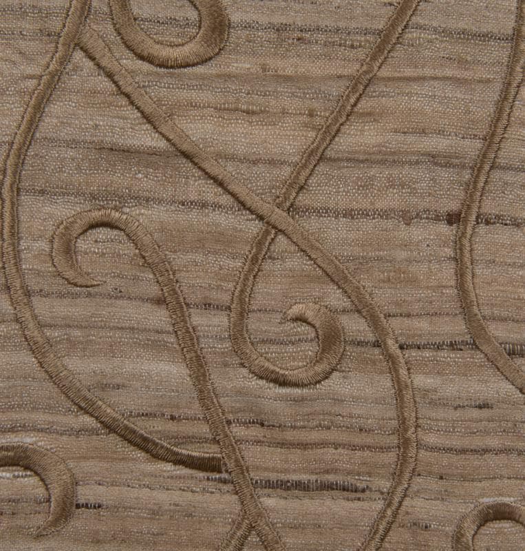 VINE EMBROIDERY fabric in Silk Vine Emboirdery Natural - Catania Silks