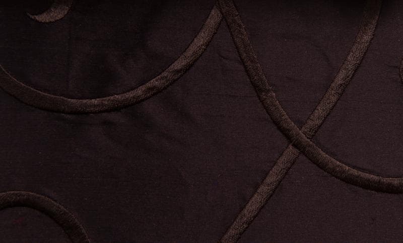 VINE EMBROIDERY fabric in Silk Vine Emboirdery Port - Catania Silks