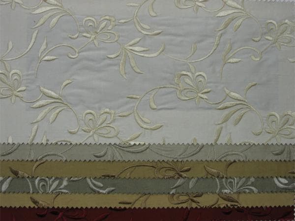 elagent embroidery fabric in Elegant X - Catania Silks