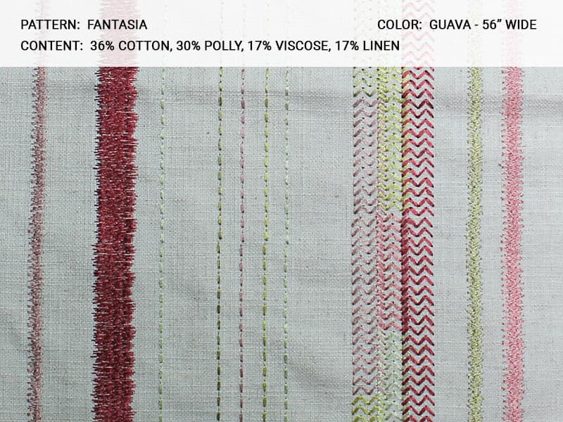 fantasia fabric in Guava - Catania Silks