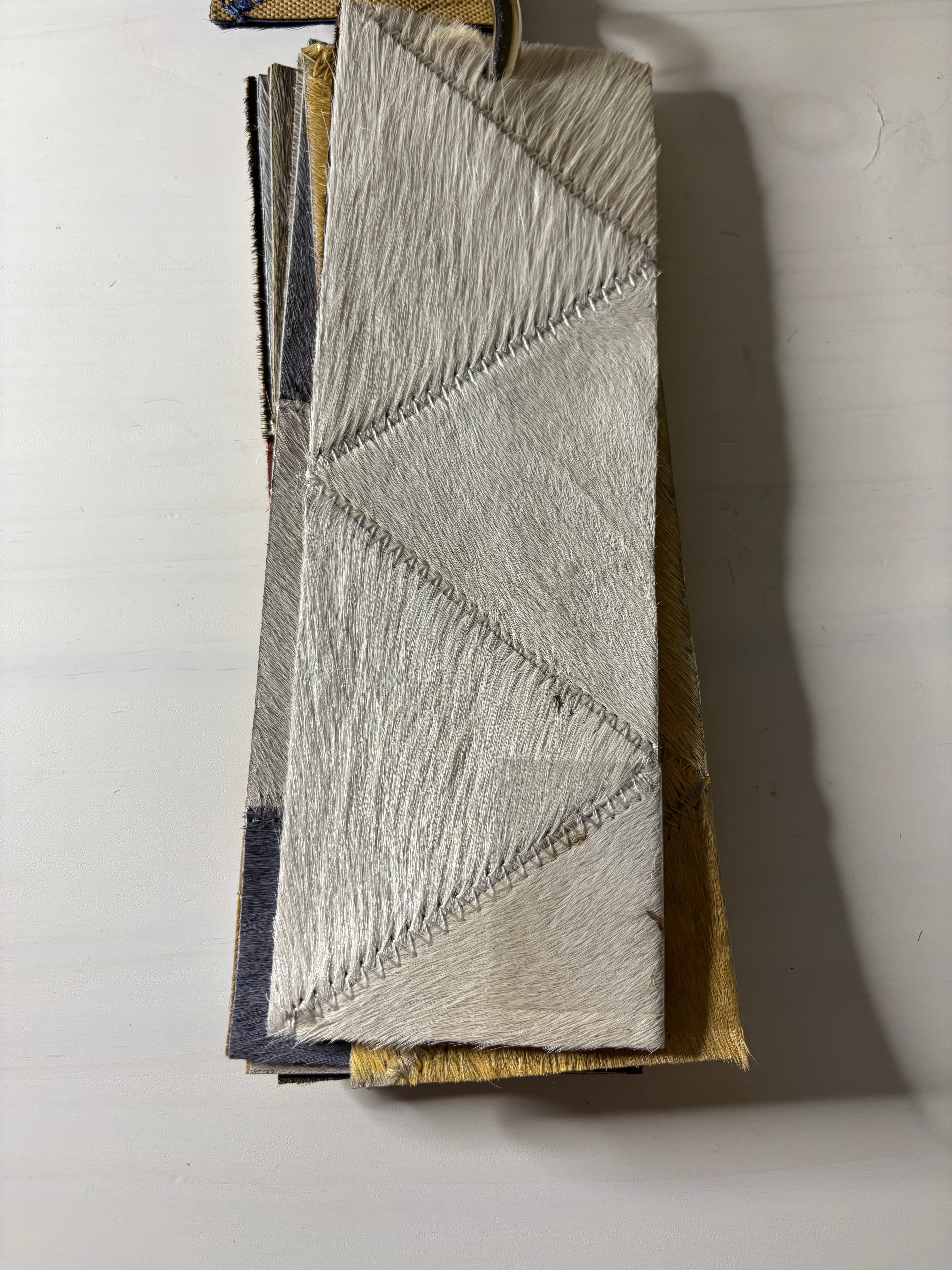 Leather Trims fabric in Img - Catania Silks