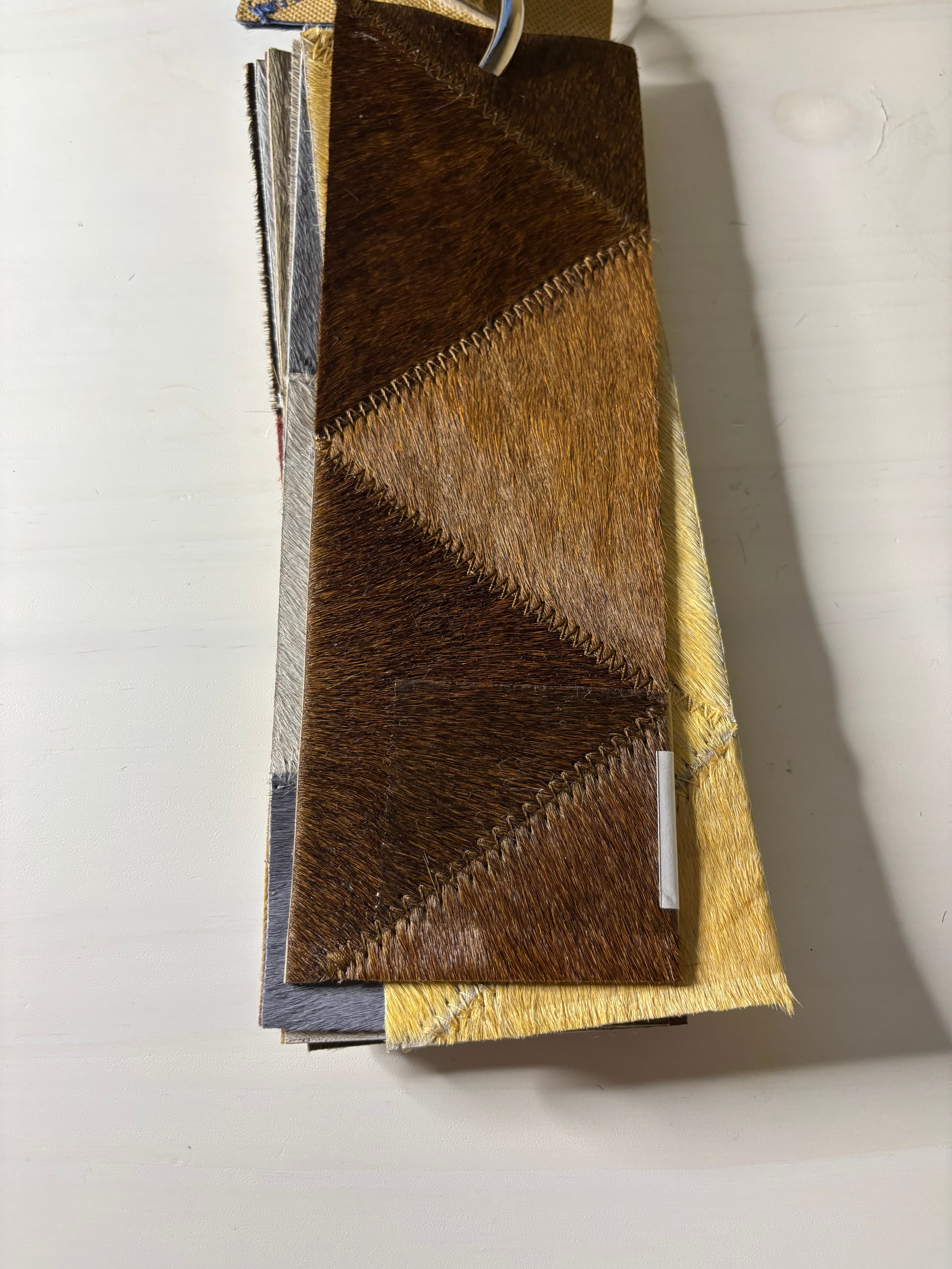 Leather Trims fabric in Img - Catania Silks