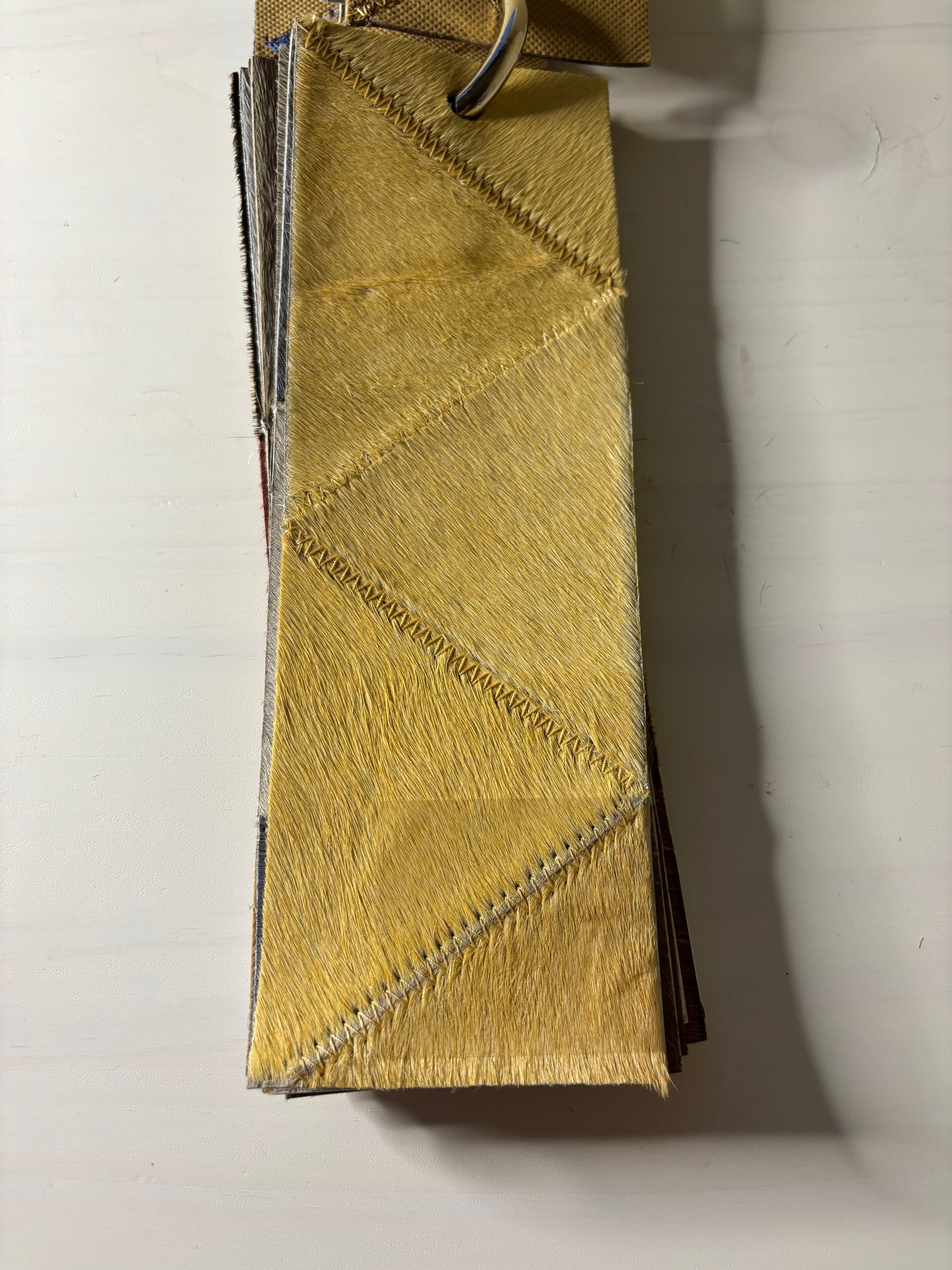 Leather Trims fabric in Img - Catania Silks