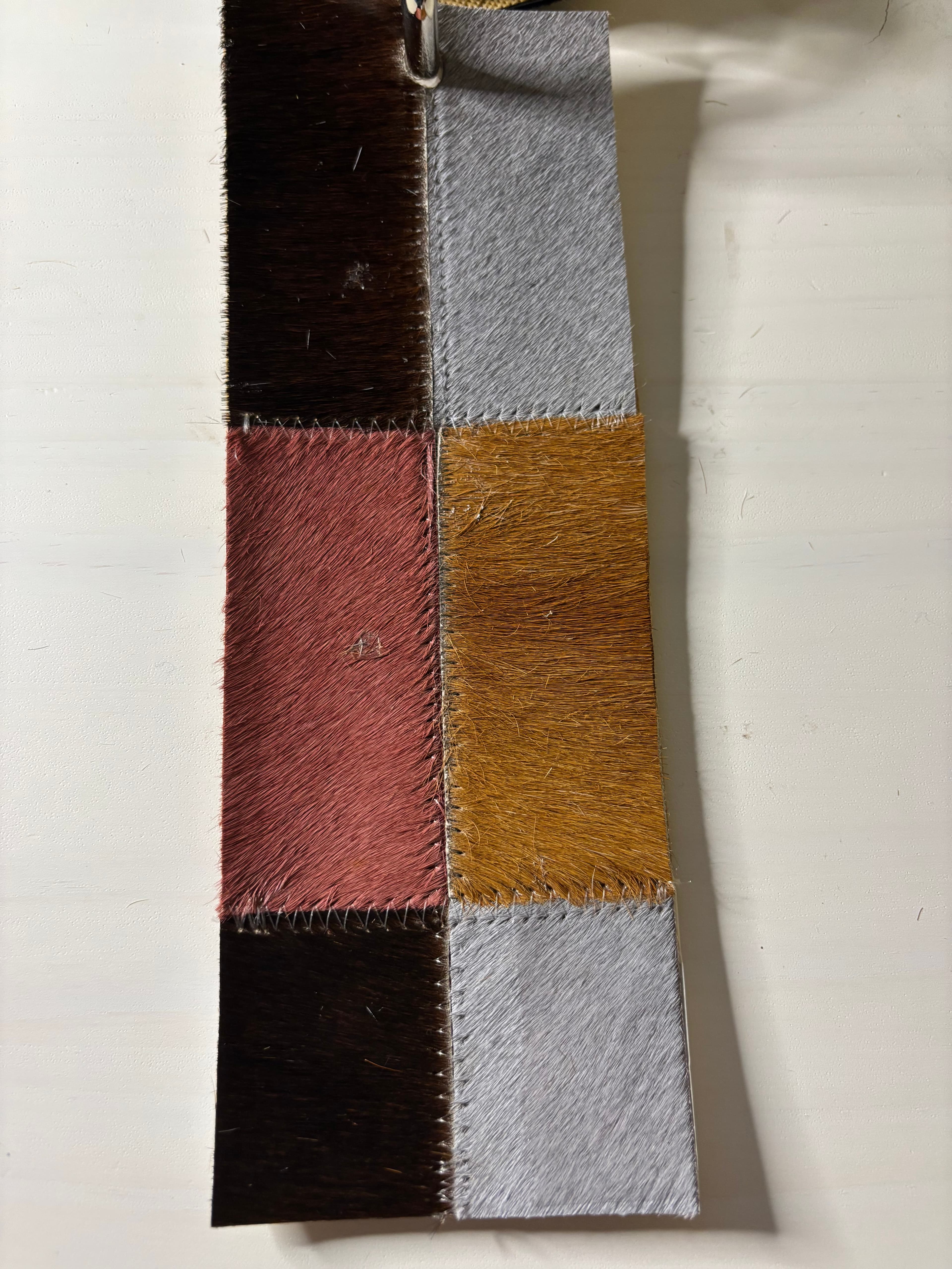 Leather Trims fabric in Img - Catania Silks
